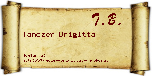 Tanczer Brigitta névjegykártya