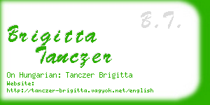 brigitta tanczer business card
